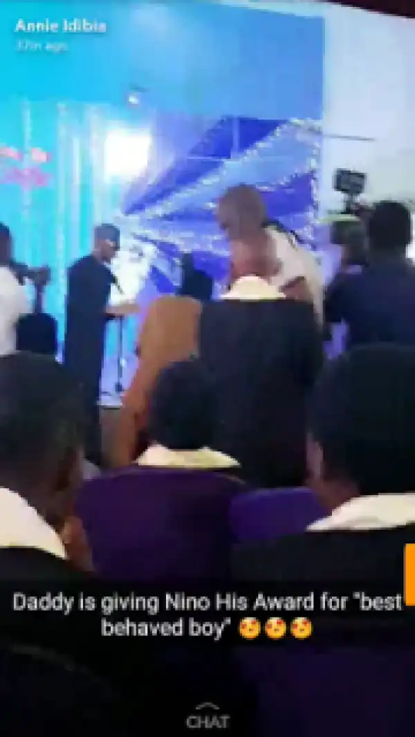 Actress Annie Idibia Accompanies Her Husband To Her Stepson